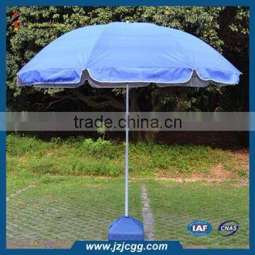 Sand Anchor 7 ft Parasol Folding Beach Umbrella with Tilt & Telescoping Pole, Blue