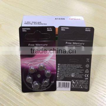 Free Mercury A312 PR41 Hearing Aid Battery 1.4v A10 A312 A13 A675 photo-3