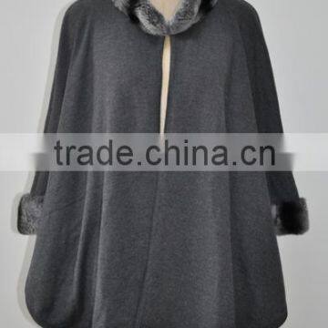 women fashion knitted real rex rabbit fur coat LK16F126