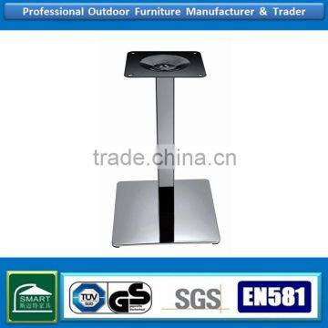 SQUARE FLAT STAINLESS STEEL TABLE BASE