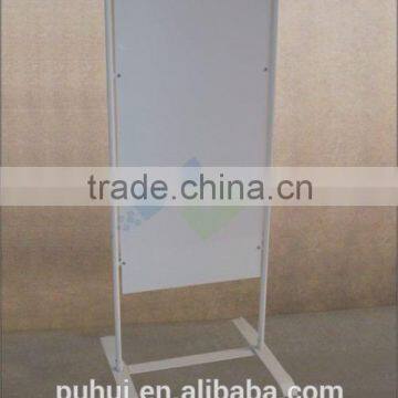 free standing double sided advertisement fixture