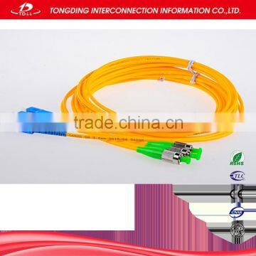 Hot sale st-st sm dx fiber optic patchcord