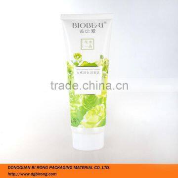 Capacity 120ml plastic cosmetic tubes for facial cleanser