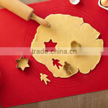 With Raised Scale Thicken Antiskid Non-stick Silicone Cookie Bread Pizza Baking Operation Kneading Dough Mat