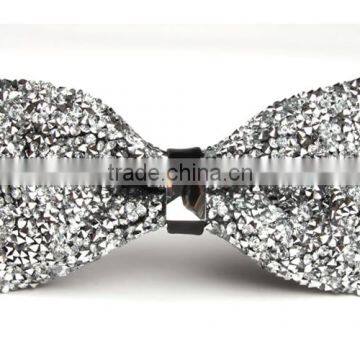 Men's Synthetic Crystal Wedding Pre Tied Bowtie Tuxedo Necktie