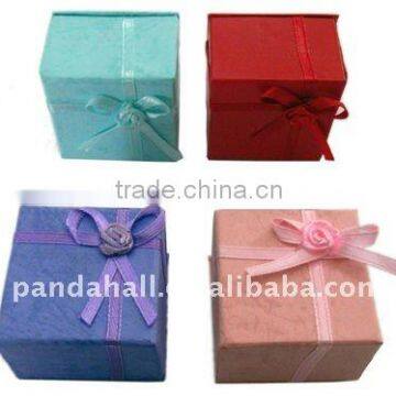 2014 Cardboard Jewelry Ring Box, Mixed Color(BC001M)