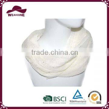 China wholesale snood, white stock snood for ladies