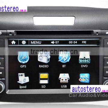 Autostereo Car Audio Car DVD Player for CRV Car Media Player Satnav Bluetooth iPod Touch Screen SD USB Dual Zone