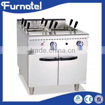 China commercial Kitchen equipment 6 Baskets Gas Pasta Cooker With Cabinet