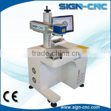 SIGN 10w 20w metal nameplate fiber laser marking machine