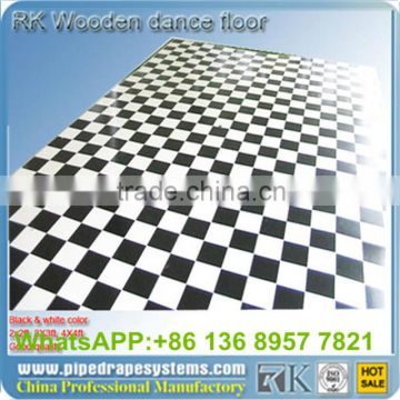 platform black white party concert wood light up dance floor for sale