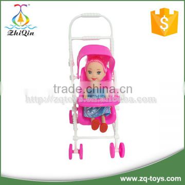 Lovely baby doll stroller toy with small doll