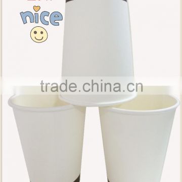 disposable white paper Cup single PE for hot beveage supplier manufacturers