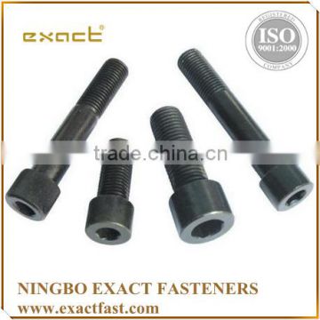 good quality manufacturer carbon steel DIN912 grade 4.8/8.8/10.9 zinc/black/plain hex socket head bolt