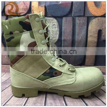 Good quality waterproof leather camouflage desert army military boots/safety boots