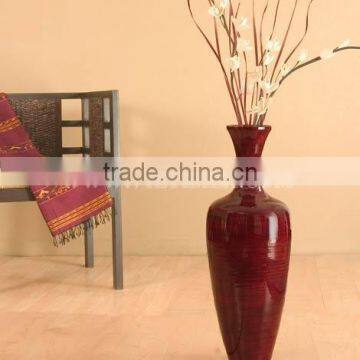 Tall Cylinder Floor Vase- Decorative Vases