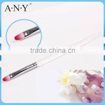 ANY Nail Art Design Care Nylon Hair Oval Gel Nail Brush Acrylic Handle