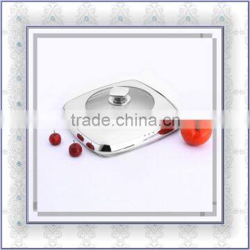 half stainless steel half glass lids