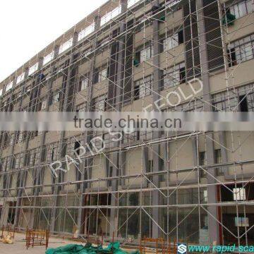 Facade working paltform system scaffolding