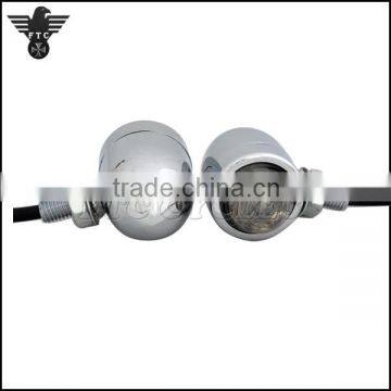 Heavy Duty Chrome LED Turn Signals for Harley Cafer Racer photo-5