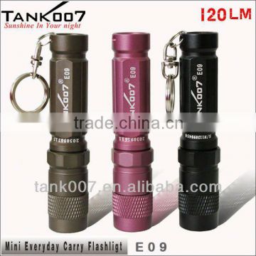 Waterproof mini led flashlight TANK007 E09,I1942 massage led torch