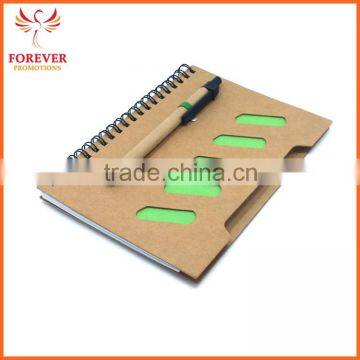 Wholsesale Custom Logo White Paper Notebook 17.7*13.0CM Eco Recycled Notebook With Eco Pen Hardware Cover Jotter photo-4