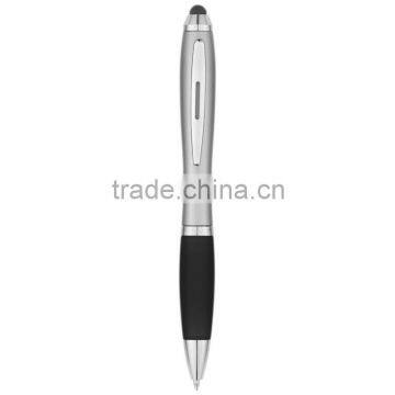 Satin Stylus Pen-silver_charcoal_front