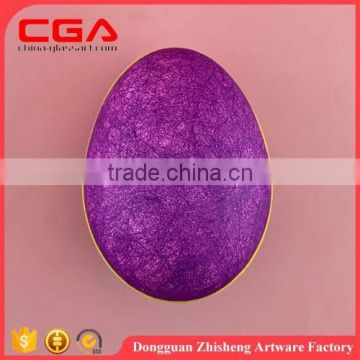 Hot selling purple paper easter egg blue snow paper easter egg for Easter decorations