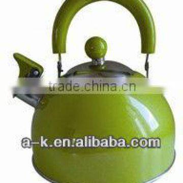 #201stainless steel teapot with iron sheet moving handle with voice