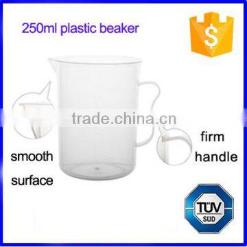 Graduated measuring 250ml plastic beaker with spout