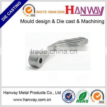 China die casting service hospital medical equipment parts aluminum die casting Extended Brake Pedal for motorycle