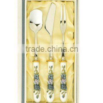 2015 Wholesale Metal Fork Spoonset With Gift Box Ceramic/kinds of Spoon and Fork Metal/disposable Plastic Spoon and Fork