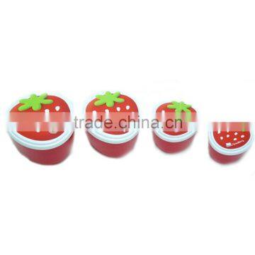 Mini Strawberry Bento Box Set of 4