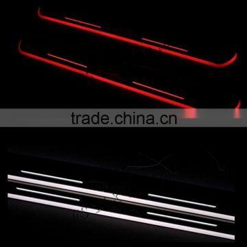 led moving door scuff for porsche car LED door sill plate light for porsche macan