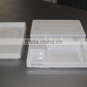 Plastic white PVC tray