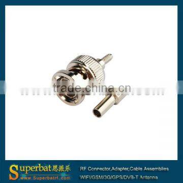 75 Ohm BNC Plug,Straight ,Crimp Attachment