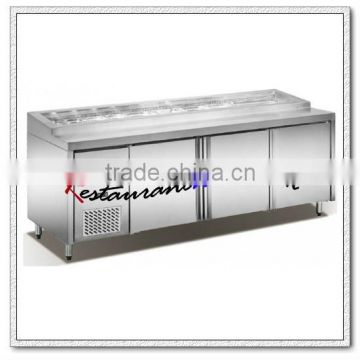 R223 3 Doors Fancooling Stainless Steel Commercial Refrigerator