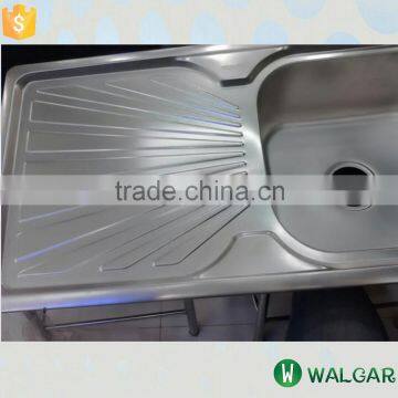 OEM accept good price drain board stainless steel kitchen sink with tray