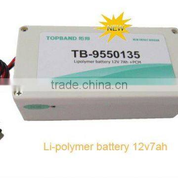 li-polymer battery Pack 12V7Ah +PCM TB-9550135