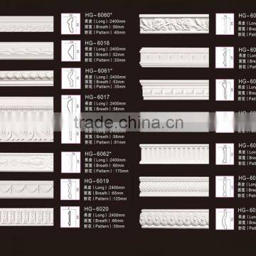 pu polyurethane interior decorative moulding for ceiling decoration