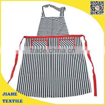 Chef Works chalk blue striped apron