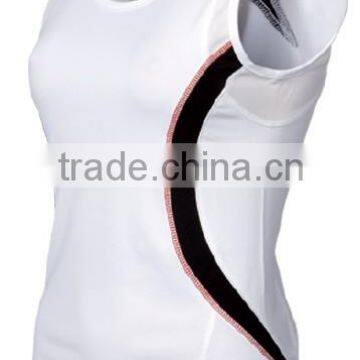 Customized cheap white running wear (running singlet)