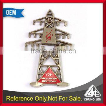 Customized promotion pylon shape pin badge