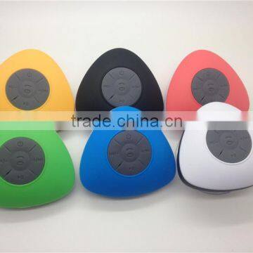 F2126 Triangle Waterproof Bluetooth Stereo Shower mini Suction Speaker