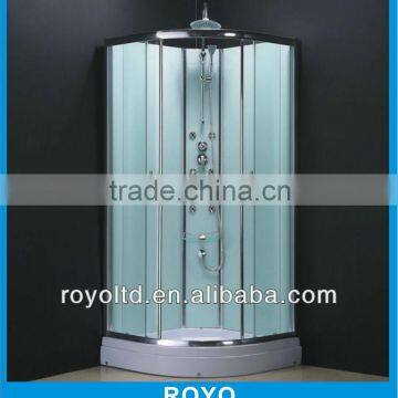 Bathroom tempered glass shower cabin with sliding door Y527N