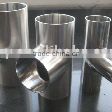 Sanitary stainless steel tee