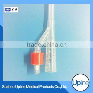 3-way Latex Foley Catheter Standard 100% Silicone Coated photo-3