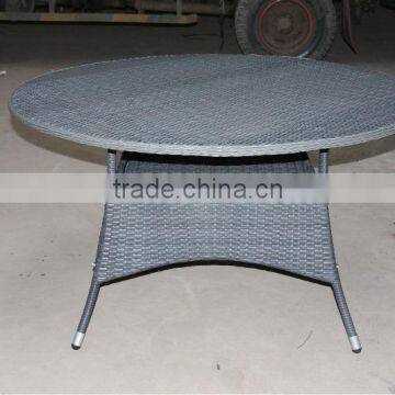 WICKER ROUND TABLE Dia 135mm with SHELF