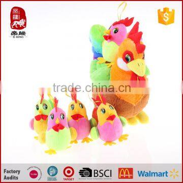 Manufacturer Colorful Plush Chook Keychain for Promotion photo-2