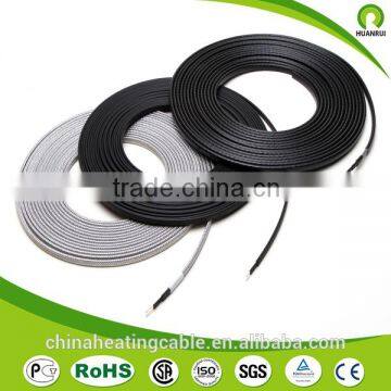 CE certification PVC insualtion aluminum braided shielded self regulating undergrond heating cable